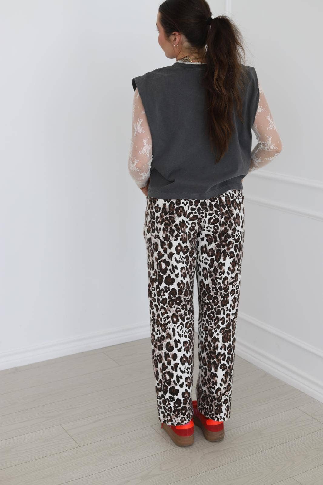 High-Rise Leopard Print Straight Leg Denim-Turquoise Haven-Stuffology - Where Vintage Meets Modern, A Boutique for Real Women in Crosbyton, TX