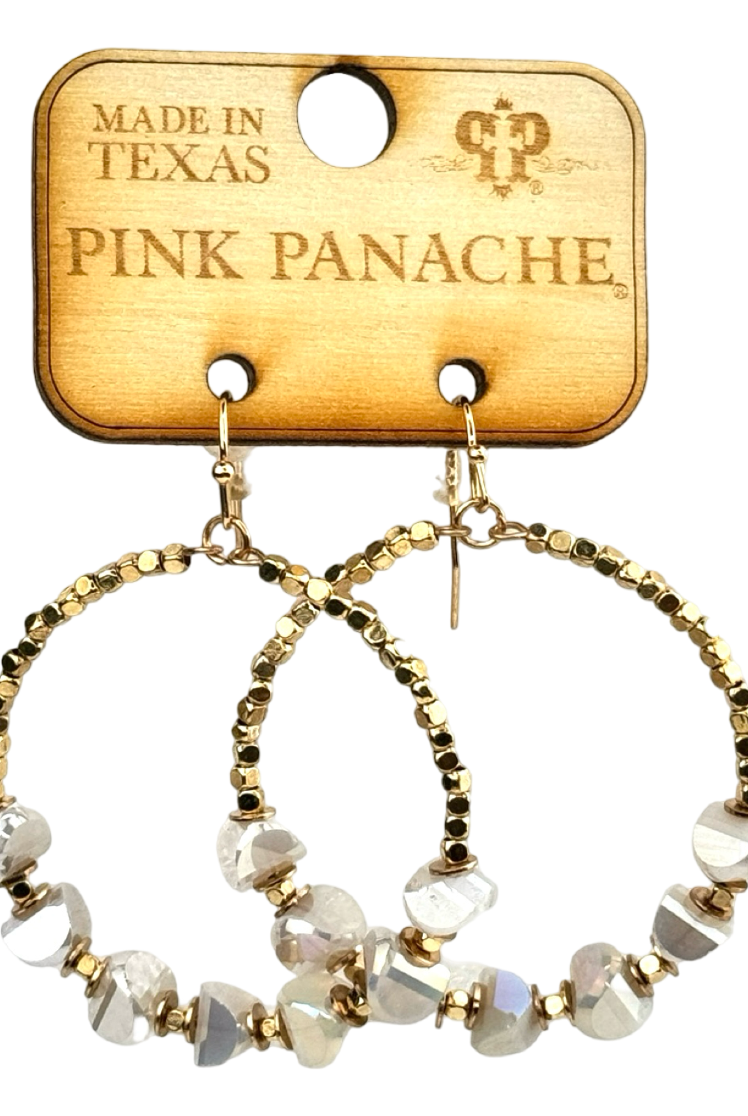 Stone Circle Earrings-Earrings-Pink Panache Brands-Stuffology - Where Vintage Meets Modern, A Boutique for Real Women in Crosbyton, TX