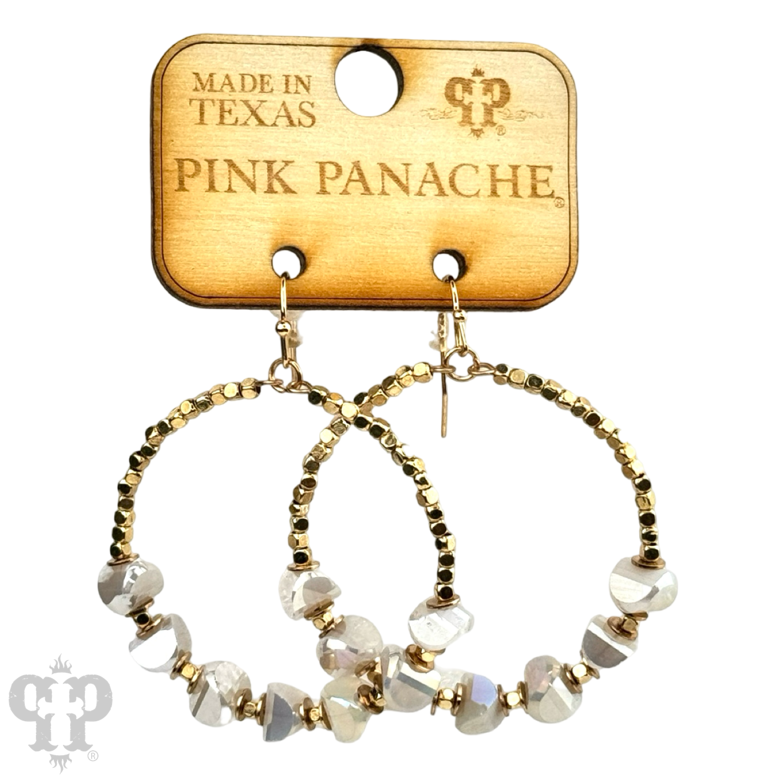Stone Circle Earrings-Earrings-Pink Panache Brands-Stuffology - Where Vintage Meets Modern, A Boutique for Real Women in Crosbyton, TX