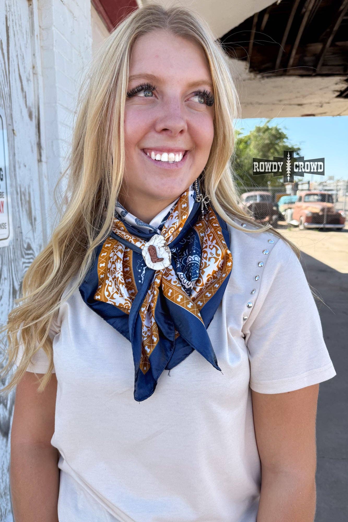 Texas Blues Wild Rag-Wild Rags-Stuffology Boutique-Stuffology - Where Vintage Meets Modern, A Boutique for Real Women in Crosbyton, TX