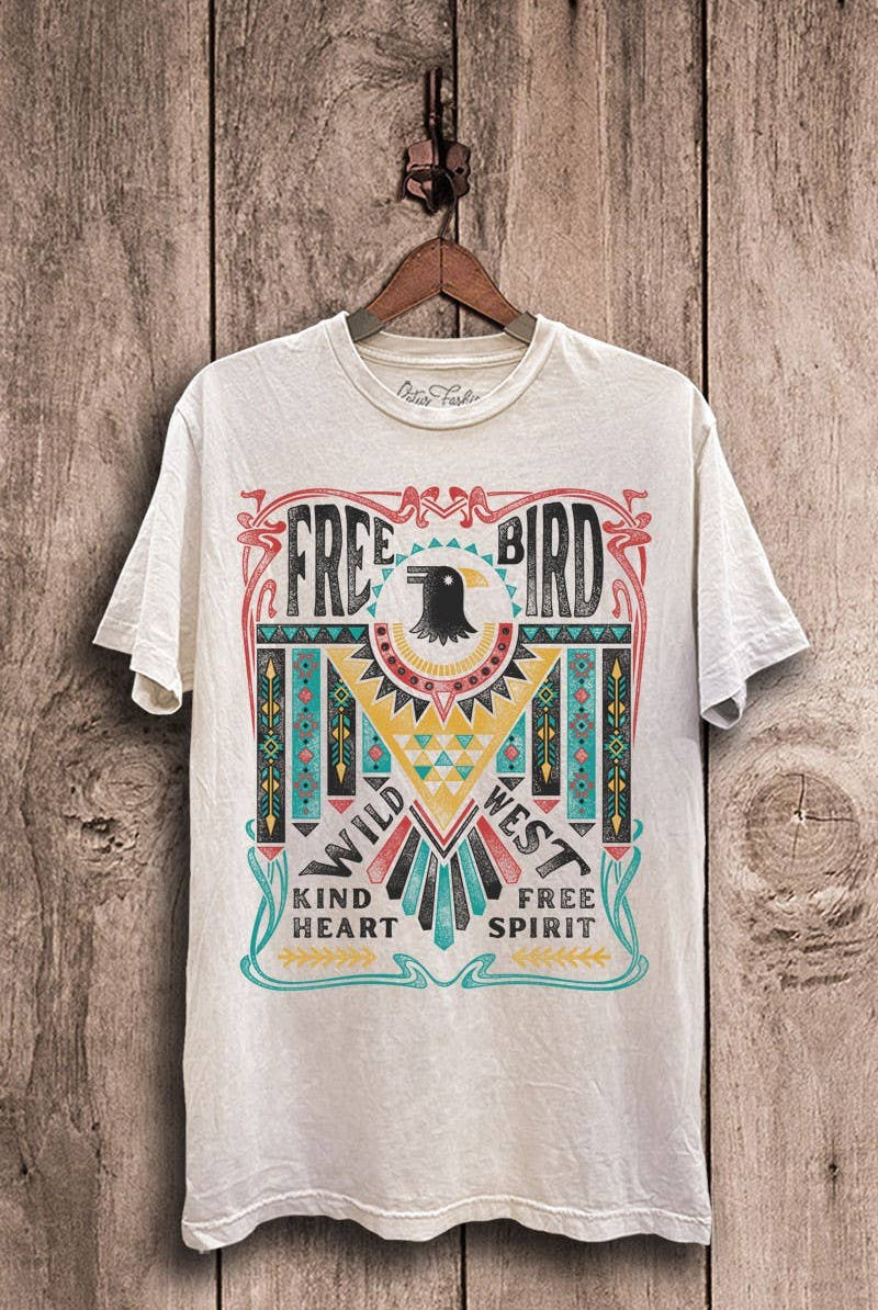 Free Bird Thunderbird Graphic Top-Lotus Fashion Collection-Stuffology - Where Vintage Meets Modern, A Boutique for Real Women in Crosbyton, TX