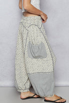 POL Clothing Floral Patch Knit Joggers-Joggers-Pol Clothing-Stuffology - Where Vintage Meets Modern, A Boutique for Real Women in Crosbyton, TX