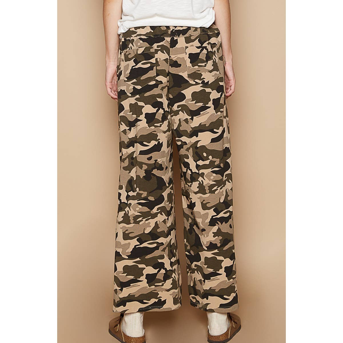 POL Clothing Vintage Washed Camo Pants-Pants-Pol Clothing-Stuffology - Where Vintage Meets Modern, A Boutique for Real Women in Crosbyton, TX