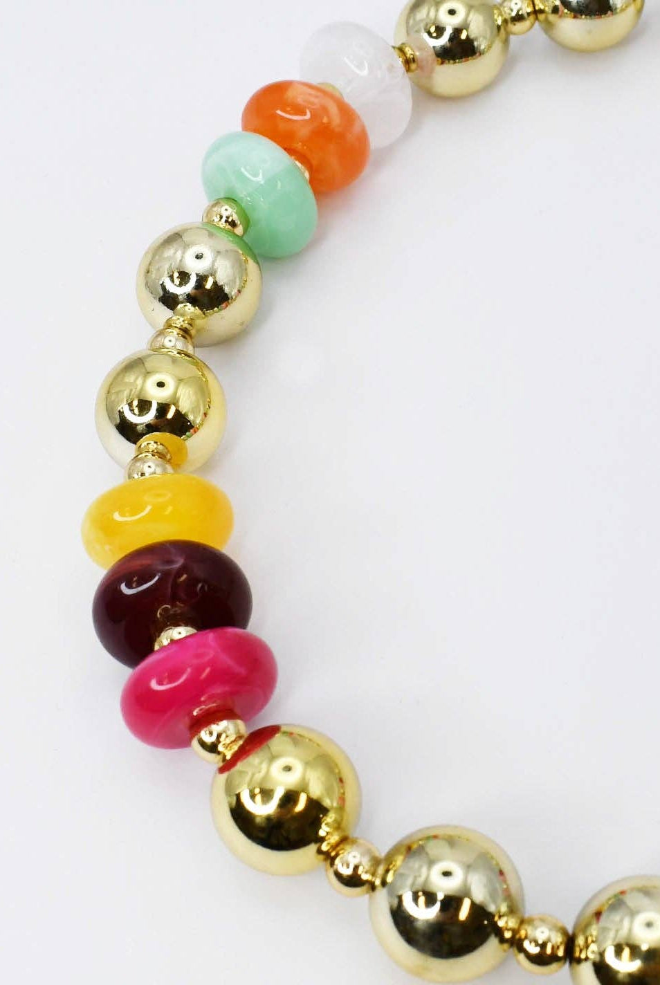 Gold Gem Pop Necklace-Necklaces-Treasure Jewels Inc.-Stuffology - Where Vintage Meets Modern, A Boutique for Real Women in Crosbyton, TX