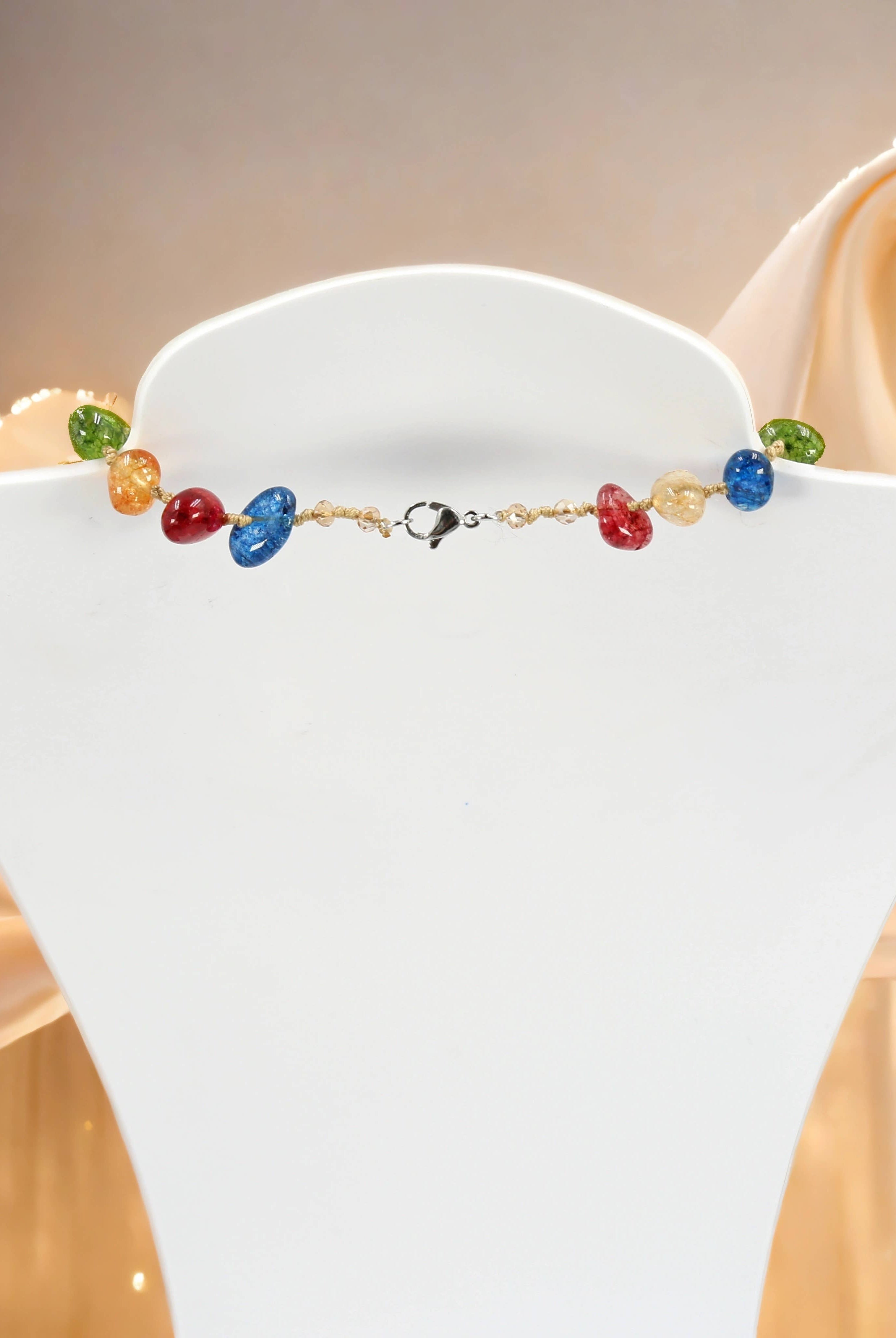 Agate Multicolor Necklace-Necklaces-IST Jewelry-Stuffology - Where Vintage Meets Modern, A Boutique for Real Women in Crosbyton, TX