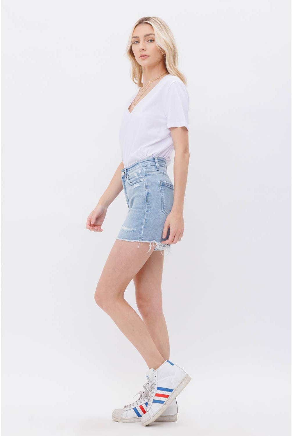 Everyday Mica Denim Shorts-Shorts-Mica Denim-Stuffology - Where Vintage Meets Modern, A Boutique for Real Women in Crosbyton, TX
