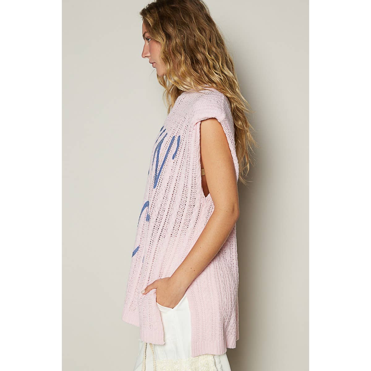 POL Clothing Rock N Roll Graphic Lettering Round Sleeveless Top-TOP-Pol Clothing-Stuffology - Where Vintage Meets Modern, A Boutique for Real Women in Crosbyton, TX