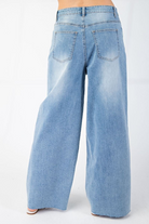 SOFT WASHED STRETCH WIDE LEG DENIM JEANS-Jeans-Easel-Stuffology - Where Vintage Meets Modern, A Boutique for Real Women in Crosbyton, TX
