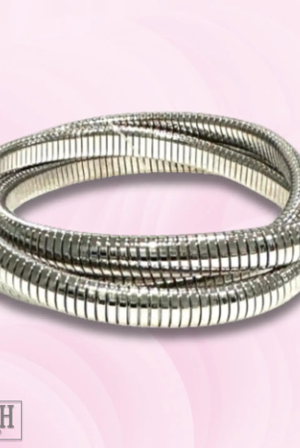 Flex snake chain bracelet-Bracelets-Pink Panache Brands-Stuffology - Where Vintage Meets Modern, A Boutique for Real Women in Crosbyton, TX