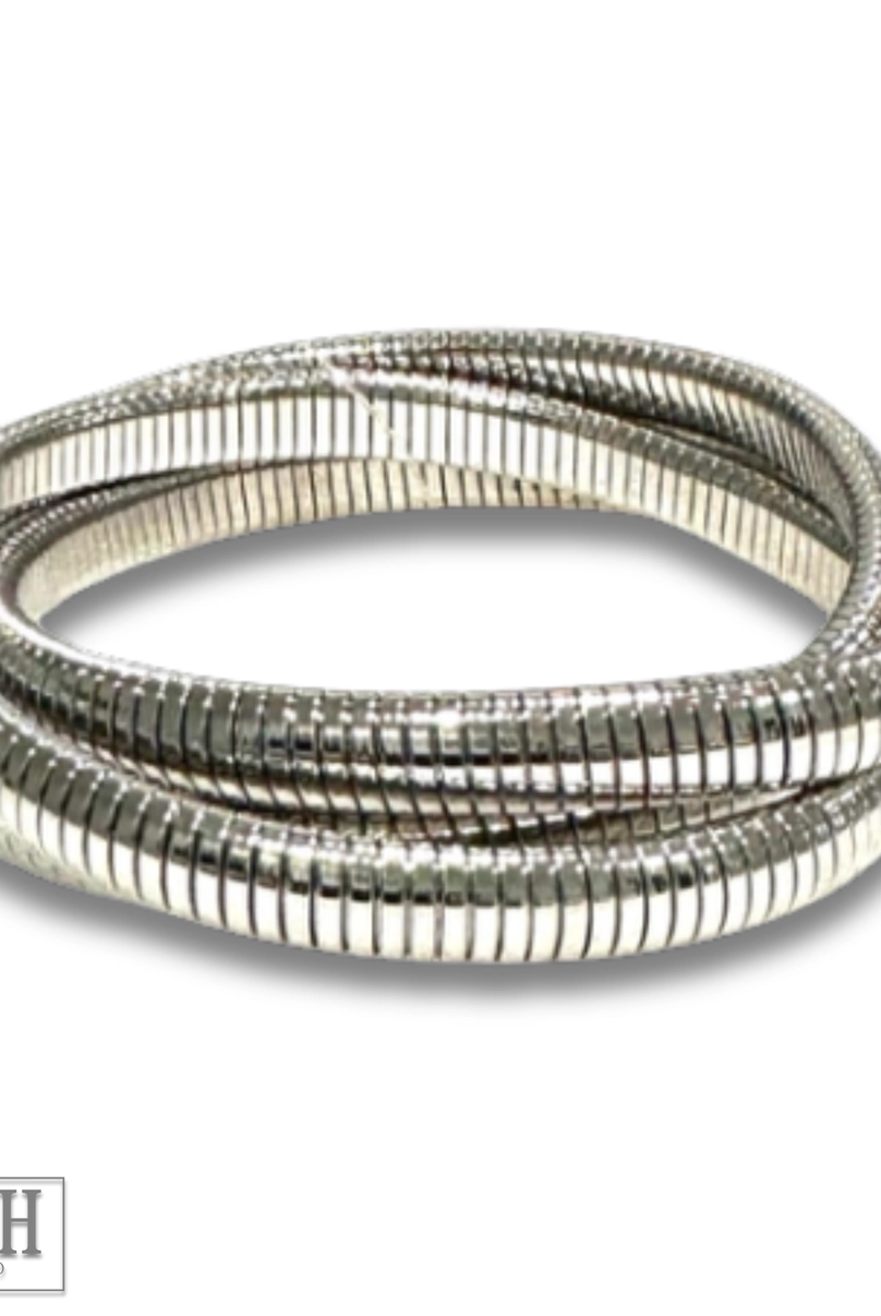 Flex snake chain bracelet-Bracelets-Pink Panache Brands-Stuffology - Where Vintage Meets Modern, A Boutique for Real Women in Crosbyton, TX