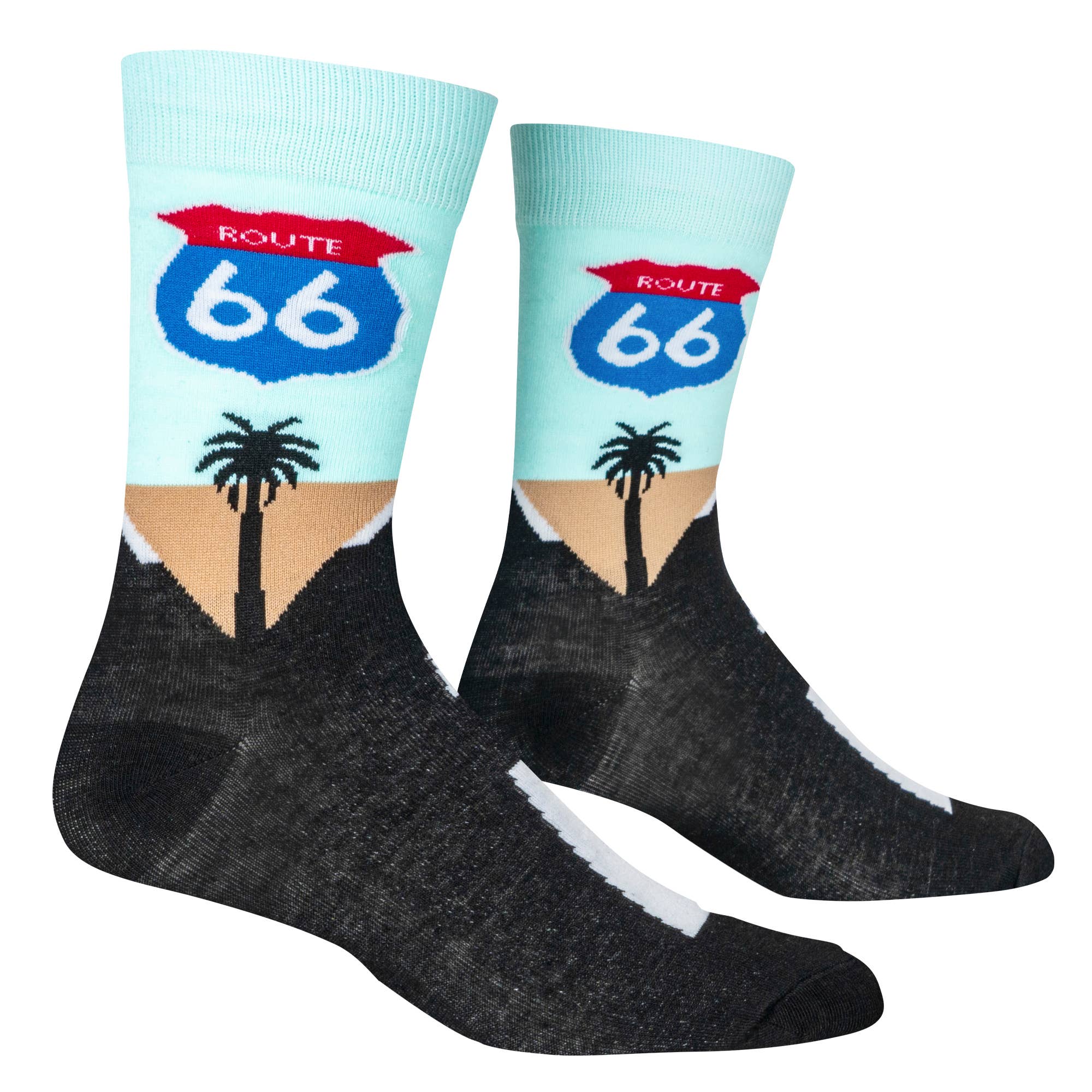Route 66 - Mens Crew Folded | Stuffology Boutique-Socks-Crazy Socks-Stuffology - Where Vintage Meets Modern, A Boutique for Real Women in Crosbyton, TX