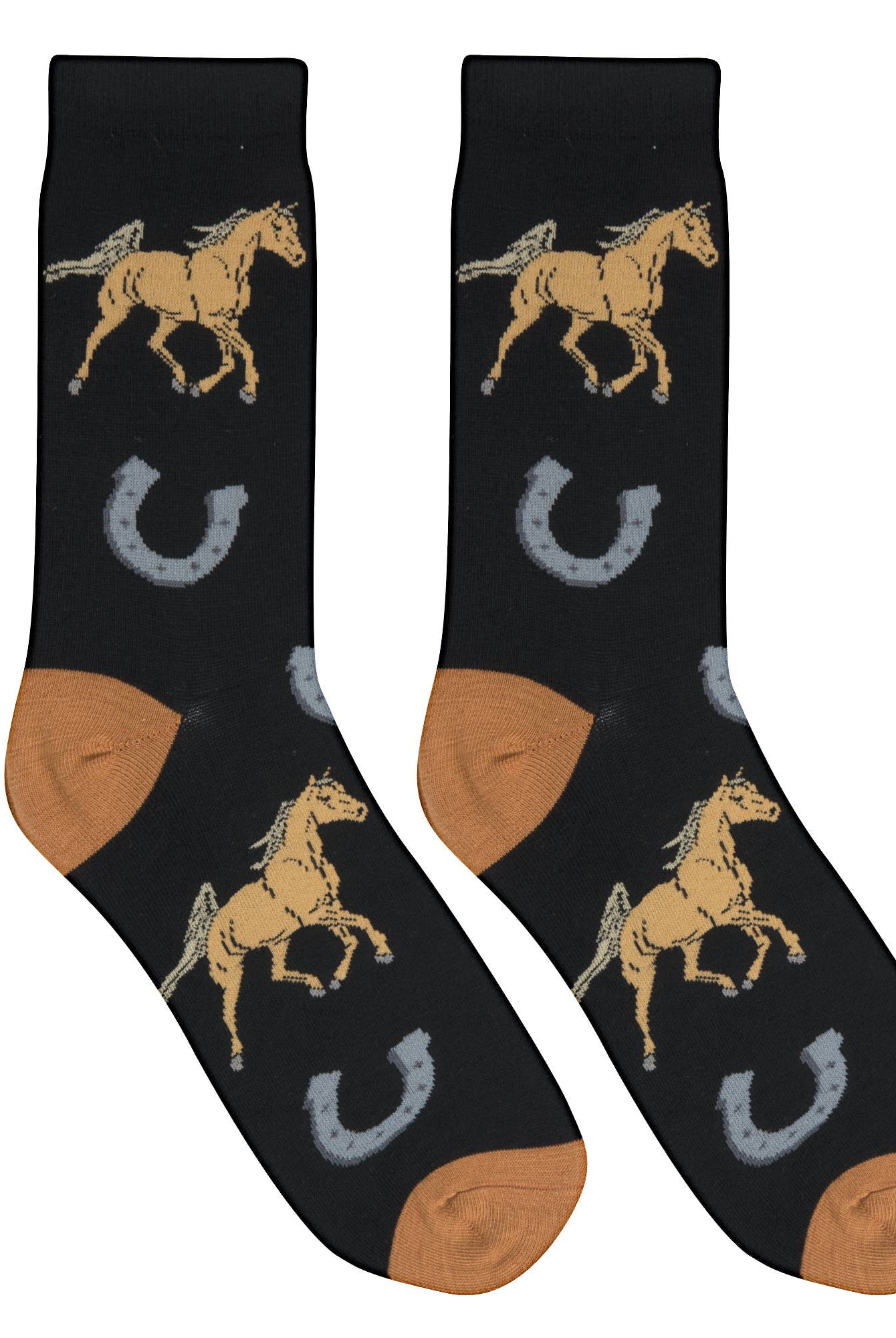 Crazy Socks - Womens Crew - Horses | Stuffology Boutique-Socks-Crazy Socks-Stuffology - Where Vintage Meets Modern, A Boutique for Real Women in Crosbyton, TX