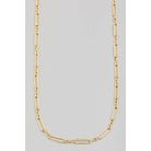 Textured Clip Chain Link Long Necklace | Stuffology Boutique-Necklaces-The Looks by Fame Accessories-Stuffology - Where Vintage Meets Modern, A Boutique for Real Women in Crosbyton, TX