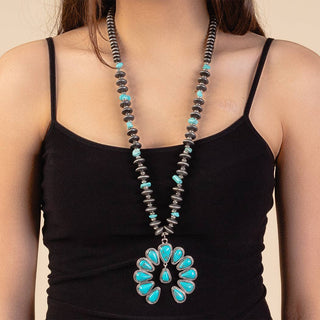 Squash Blossom Necklace-Necklaces-Your Fashion Wholesale-Stuffology - Where Vintage Meets Modern, A Boutique for Real Women in Crosbyton, TX