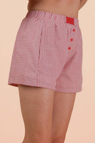 Striped Boxer Shorts-Shorts-VERY J-Stuffology - Where Vintage Meets Modern, A Boutique for Real Women in Crosbyton, TX