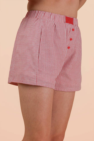 Striped Boxer Shorts-Shorts-VERY J-Stuffology - Where Vintage Meets Modern, A Boutique for Real Women in Crosbyton, TX