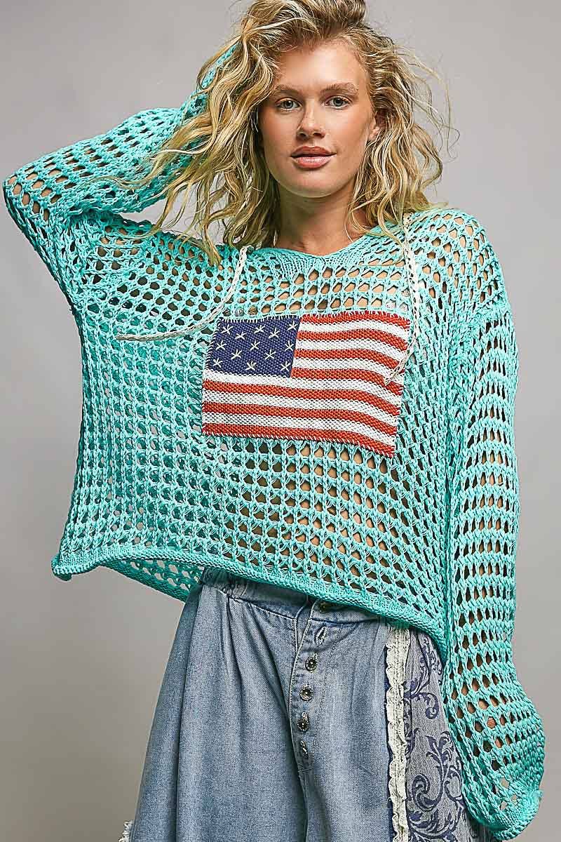 Stars, Stripes & Summer Nights Hoodie-Sweaters-Pol Clothing-Stuffology - Where Vintage Meets Modern, A Boutique for Real Women in Crosbyton, TX