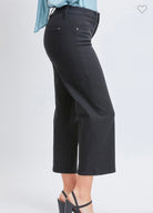 Missy High-Rise Hyper-stretch Wide Leg Crop Pants | Stuffology Boutique-Pants-YMI-Stuffology - Where Vintage Meets Modern, A Boutique for Real Women in Crosbyton, TX