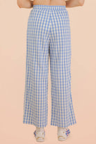 Elastic Waist Checkered Casual Pants-Pants-VERY J-Stuffology - Where Vintage Meets Modern, A Boutique for Real Women in Crosbyton, TX