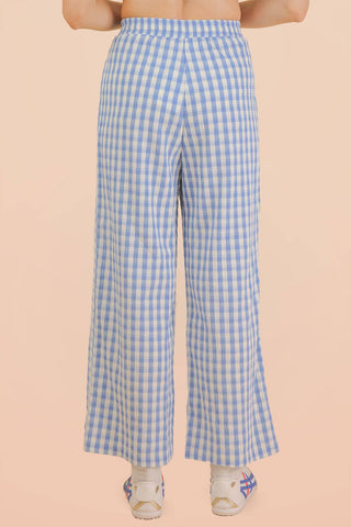 Elastic Waist Checkered Casual Pants-Pants-VERY J-Stuffology - Where Vintage Meets Modern, A Boutique for Real Women in Crosbyton, TX