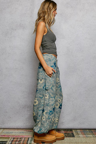 Wildflowers on the Rim Floral Jogger - POL-Joggers-POL Clothing-Stuffology - Where Vintage Meets Modern, A Boutique for Real Women in Crosbyton, TX