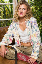 POL Clothing Floral Sweater Cardigan-Cardigan-Pol Clothing-Stuffology - Where Vintage Meets Modern, A Boutique for Real Women in Crosbyton, TX