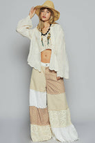 POL Clothing Long Sleeve Floral Embroidered Shirt-Shirt / Jacket-Pol Clothing-Stuffology - Where Vintage Meets Modern, A Boutique for Real Women in Crosbyton, TX