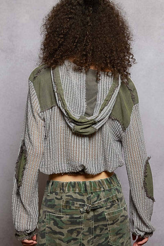 POL Clothing Open Knit Frayed Jacket-Jackets-Pol Clothing-Stuffology - Where Vintage Meets Modern, A Boutique for Real Women in Crosbyton, TX