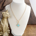 Ornate Pendant Necklace-Necklaces-PennyLine inc-Stuffology - Where Vintage Meets Modern, A Boutique for Real Women in Crosbyton, TX