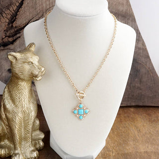 Ornate Pendant Necklace-Necklaces-PennyLine inc-Stuffology - Where Vintage Meets Modern, A Boutique for Real Women in Crosbyton, TX