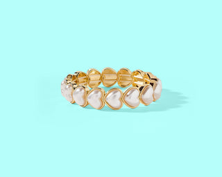 Sweetheart Stretch Bracelet for Girls-Bracelets-Taylor Elliott Designs-Stuffology - Where Vintage Meets Modern, A Boutique for Real Women in Crosbyton, TX