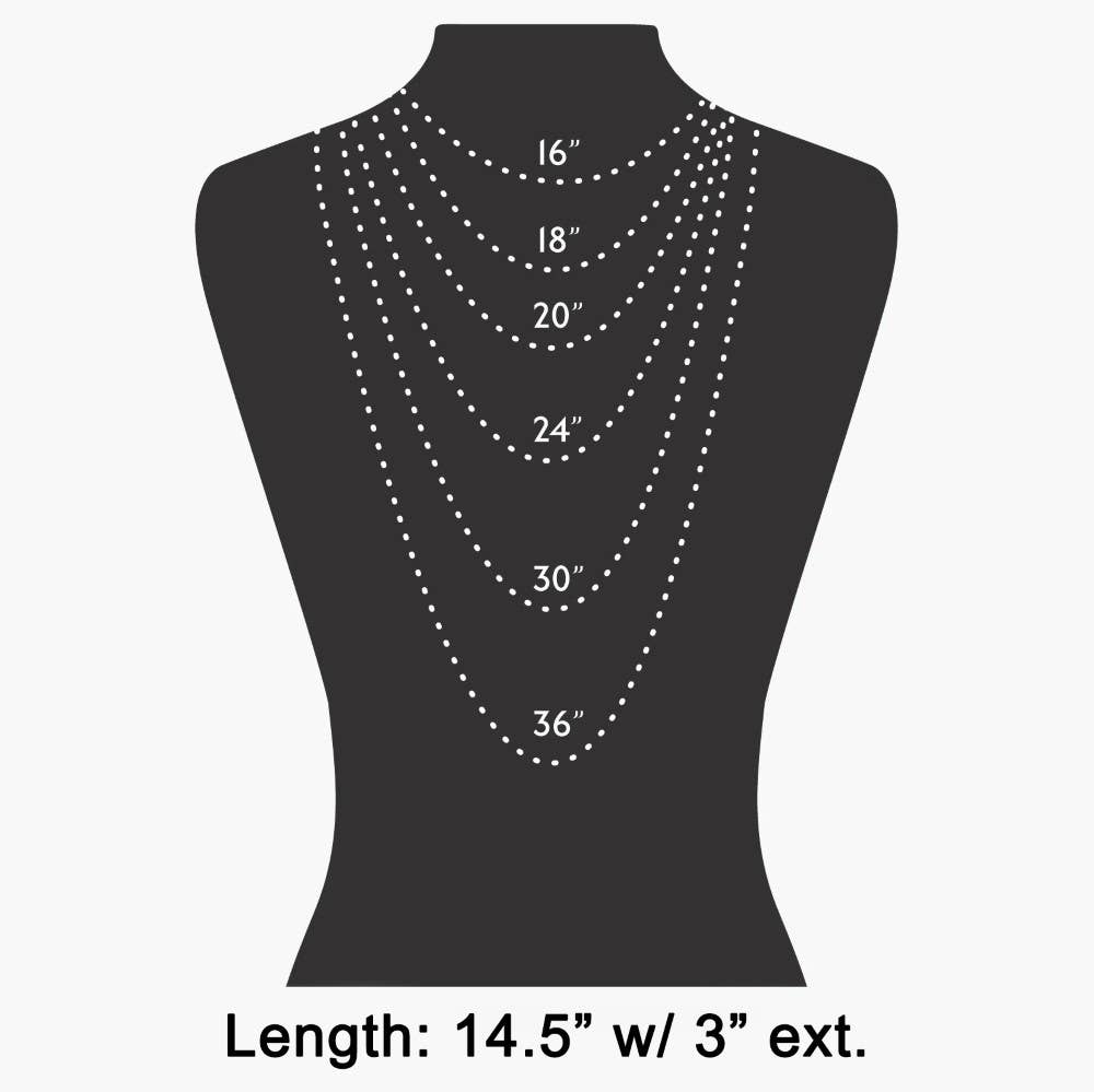Dainty Chain Bead Station Necklace-Necklaces-The Looks by Fame Accessories-Stuffology - Where Vintage Meets Modern, A Boutique for Real Women in Crosbyton, TX