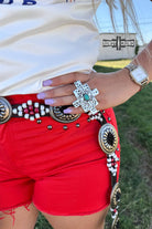 Turquoise Cross Wild Rag Slide-Jewelry-Stuffology Boutique-Stuffology - Where Vintage Meets Modern, A Boutique for Real Women in Crosbyton, TX