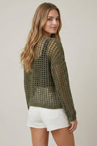 CROCHET FISHNET CROPPED OPEN CARDIGAN - 10685J-Doe and Rae-Stuffology - Where Vintage Meets Modern, A Boutique for Real Women in Crosbyton, TX