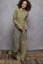 POL Clothing - Long Sleeve Knit Top with Stud Details-Pol Clothing-Stuffology - Where Vintage Meets Modern, A Boutique for Real Women in Crosbyton, TX