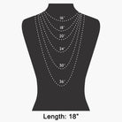 Two Tone U Chain Link Necklace-The Looks by Fame Accessories-Stuffology - Where Vintage Meets Modern, A Boutique for Real Women in Crosbyton, TX