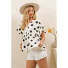 PLAYFUL POLKA PEPLUM TOP-Sage + Fig-Stuffology - Where Vintage Meets Modern, A Boutique for Real Women in Crosbyton, TX