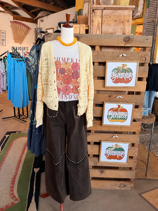 POL Vintage High Rise Wide Leg Pants-Wide Leg Pants-Pol Clothing-Stuffology - Where Vintage Meets Modern, A Boutique for Real Women in Crosbyton, TX