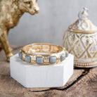 Eternal Glow – Eternity Stretchy Bangle with Cabochons or Pearls-Bracelets-PennyLine inc-Stuffology - Where Vintage Meets Modern, A Boutique for Real Women in Crosbyton, TX
