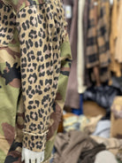 Leopard & Camo Jacket with Pockets-LeParisPetit by I Love Linen-Stuffology - Where Vintage Meets Modern, A Boutique for Real Women in Crosbyton, TX