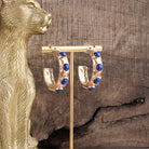 Jeweled Bubble Hoop Earrings – Colorful Acrylic Cabochons-PennyLine inc-Stuffology - Where Vintage Meets Modern, A Boutique for Real Women in Crosbyton, TX