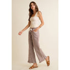 GINGHAM LACE RUFFLED PULL ON PANTS-So Me-Stuffology - Where Vintage Meets Modern, A Boutique for Real Women in Crosbyton, TX