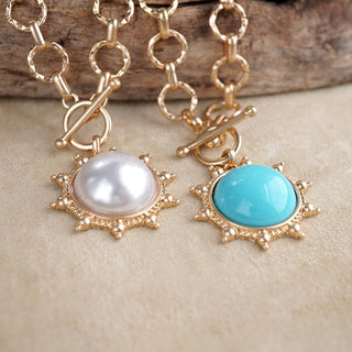 Suncrest Duo – Toggle Charm Chain Necklace-PennyLine inc-Stuffology - Where Vintage Meets Modern, A Boutique for Real Women in Crosbyton, TX