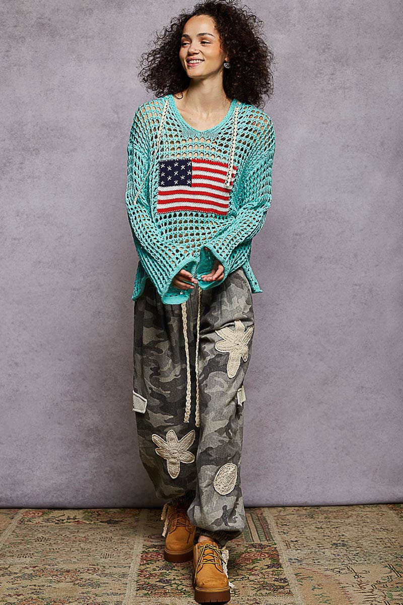 Stars, Stripes & Summer Nights Hoodie-Sweaters-Pol Clothing-Stuffology - Where Vintage Meets Modern, A Boutique for Real Women in Crosbyton, TX