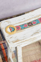 Beaded Round Buckle Floral Taupe Belt-BELT-Pol Clothing-Stuffology - Where Vintage Meets Modern, A Boutique for Real Women in Crosbyton, TX