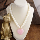 Heart Beaded Necklace-Necklaces-PennyLine inc-Stuffology - Where Vintage Meets Modern, A Boutique for Real Women in Crosbyton, TX
