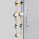 Dainty Chain Bead Station Necklace-Necklaces-The Looks by Fame Accessories-Stuffology - Where Vintage Meets Modern, A Boutique for Real Women in Crosbyton, TX