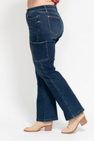 Plus Size Judy Blue High Waist Cargo Bootcut Jeans /Stuffology Boutique-Jeans-Stuffology Boutique-Stuffology - Where Vintage Meets Modern, A Boutique for Real Women in Crosbyton, TX