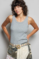 POL Clothing Beaded Cycle Striped Floral Pattern Belt-BELT-Pol Clothing-Stuffology - Where Vintage Meets Modern, A Boutique for Real Women in Crosbyton, TX