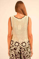 Floral Trim Detail Crochet Top-TOP-VERY J-Stuffology - Where Vintage Meets Modern, A Boutique for Real Women in Crosbyton, TX